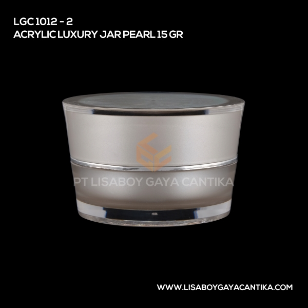1012-2 Acrylic Luxury Jar Pearl 15 Gr