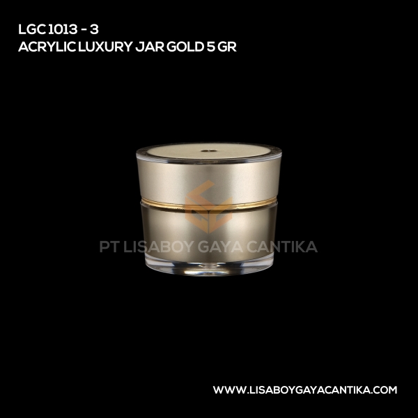 1013-3 Acrylic Luxury Jar Gold 5 Gr