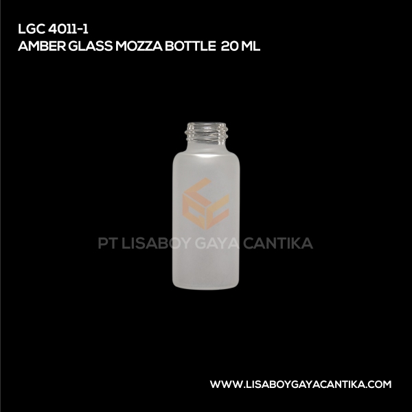 4011-2 Amber Glass Mozza Bottle 20ml