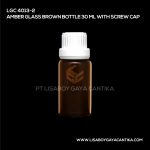4013-2 Amber Glass Brown Bottle 30ml With Screw Cap