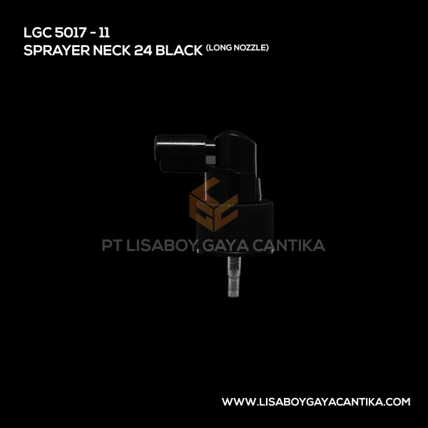 5017-11 Sprayer Neck 24 Black Long Nozzle