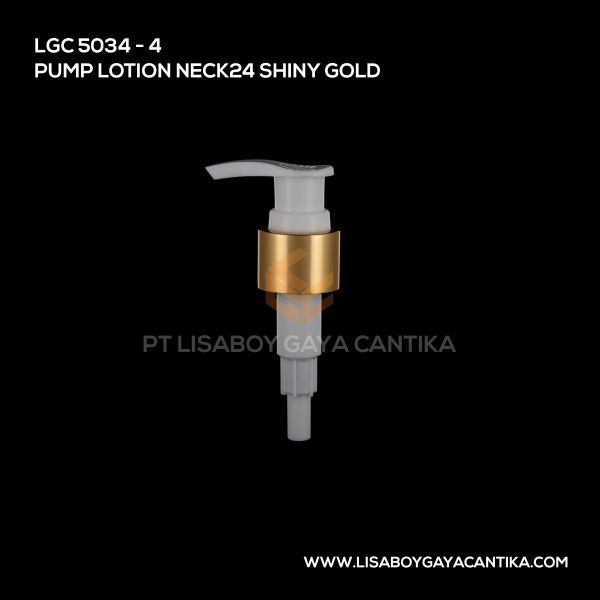 5034-4 Pump Lotion Neck 24 Shiny Gold