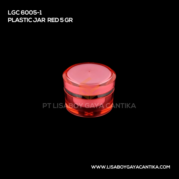 6005-1 Plastic Jar Red 5 Gr