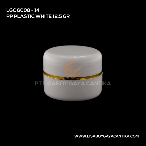 6008-14 Pp Plastic Jar White 12.5 Gr