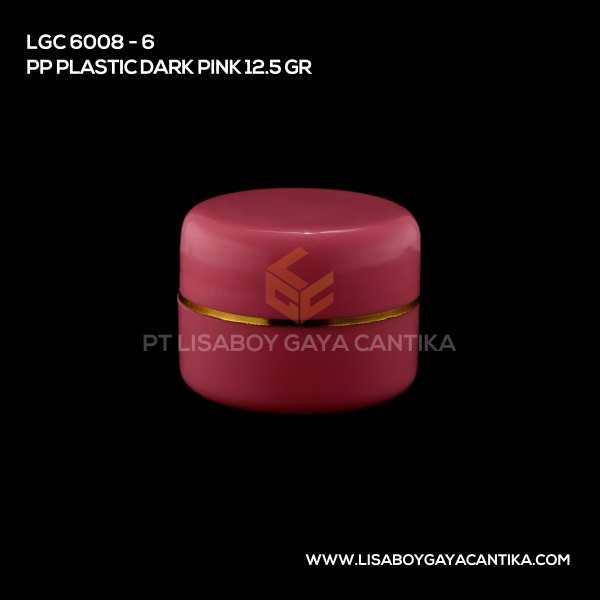 6008-6 Pp Plastic Jar Dark Pink 12.5 Gr