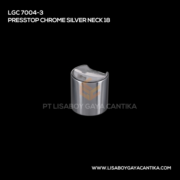 7004-3 Presstop Chrome Silver Neck 18